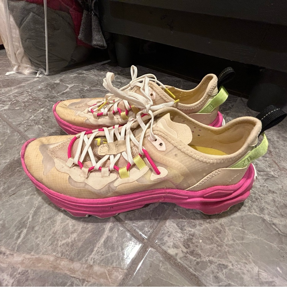 Sorel Pink and Cream Athletic Shoes with Chunky Sole